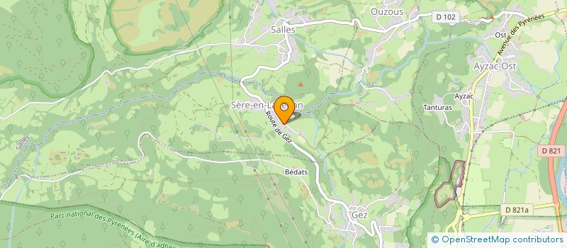 localisation de l'entreprise FOYER COMMUNAL DE SERE-EN-LAVEDAN  SERE-EN-LAVEDAN