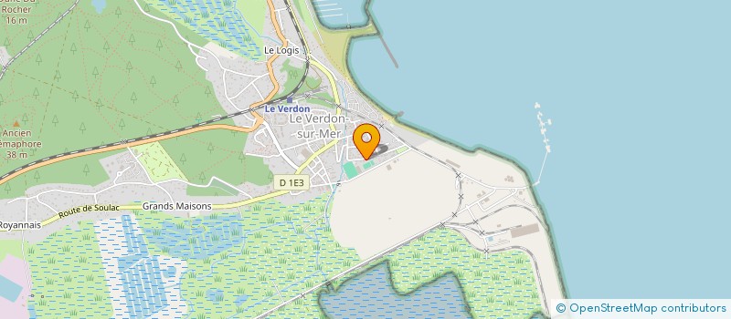localisation de l'entreprise FOYER COMMUNAL VERDONNAIS à LE VERDON-SUR-MER