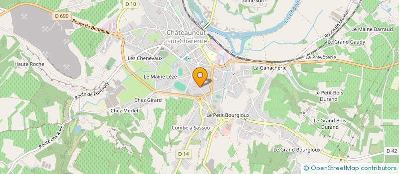 localisation de l'entreprise FOYER COOPERATIF DU C.E.S. CHATEAUNEUF à CHATEAUNEUF-SUR-CHARENTE