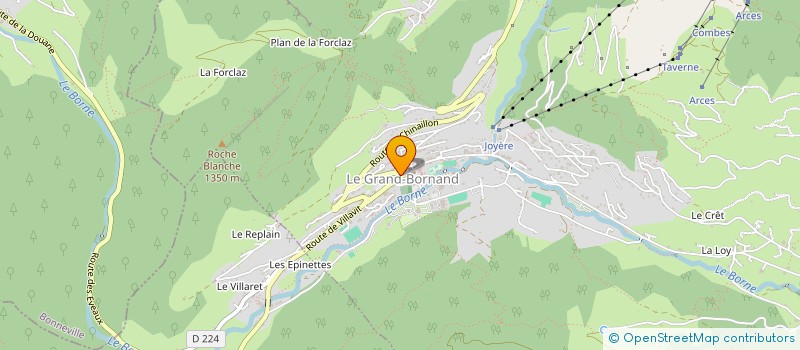 localisation de l'entreprise FOYER CULTURE LOISIR POPULAIRE à LE GRAND-BORNAND