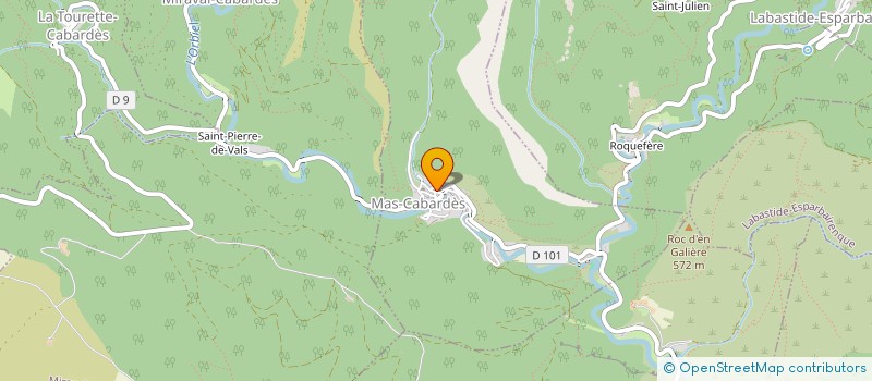 localisation de l'entreprise FOYER CULTUREL ET SPORTIF DE L ORBIEL  MAS-CABARDES