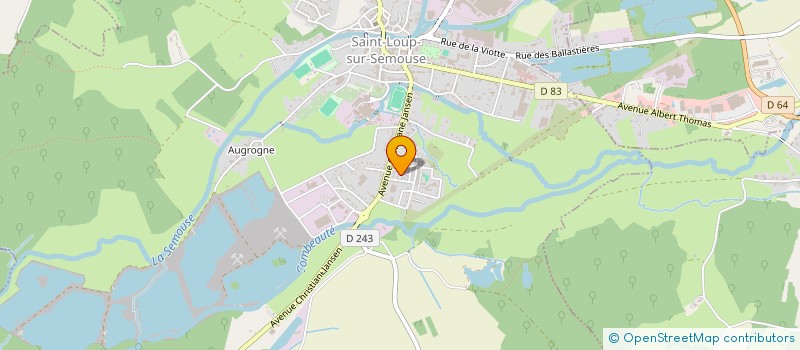 localisation de l'entreprise FOYER CULTUREL SAINT LOUP SUR SEMOUSE  SAINT-LOUP-SUR-SEMOUSE