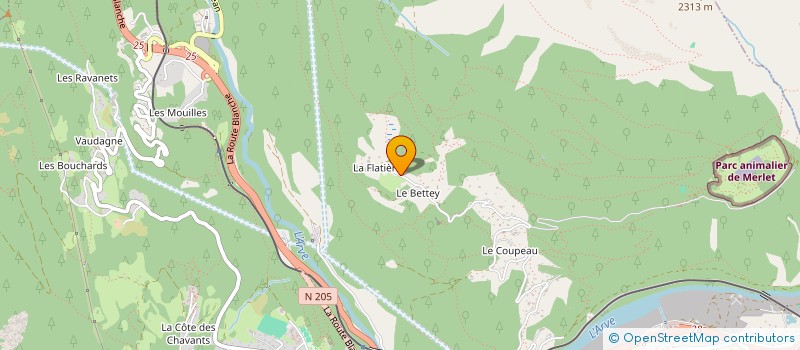 localisation de l'entreprise FOYER D ENFANTS LE BETTEX  LES HOUCHES