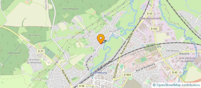 localisation de l'entreprise FOYER DE HOFF à SARREBOURG