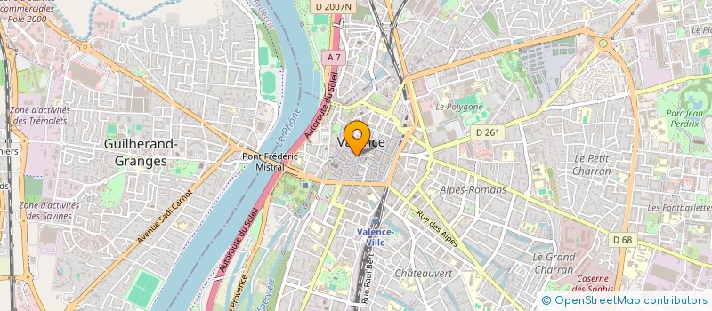 localisation de l'entreprise FOYER DE JEUNE TRAVAILLEUSES à VALENCE