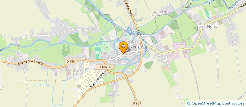 localisation de l'entreprise FOYER DE JEUNES ET D'EDUCATION POPULAIRE à SAINT-VENANT