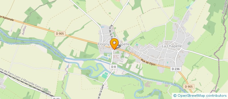 localisation de l'entreprise FOYER DE JEUNES ET D EDUCATION POPULAIRE DE FLOGNY LA CHAPELLE  FLOGNY-LA-CHAPELLE