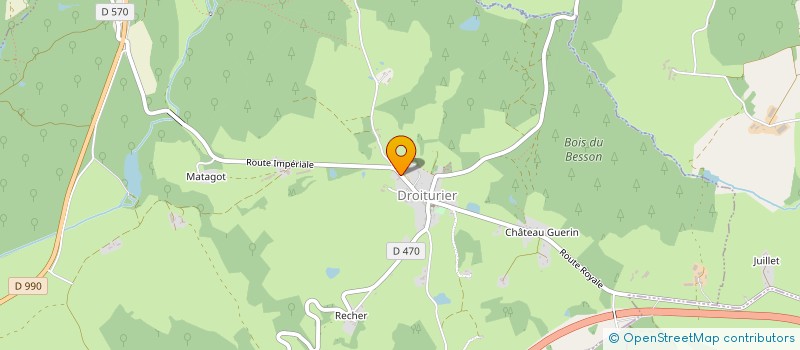 localisation de l'entreprise FOYER DE JEUNES ET D'EDUCATION POPULAIRE VIVRE A DROITURIER  DROITURIER