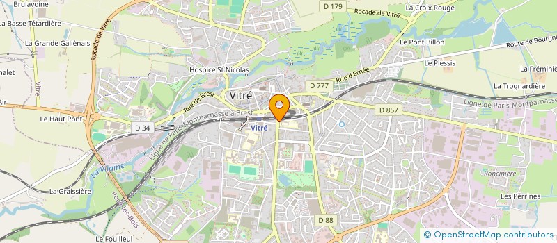 localisation de l'entreprise FOYER DE JEUNES ET EDUC POPUL  VITRE