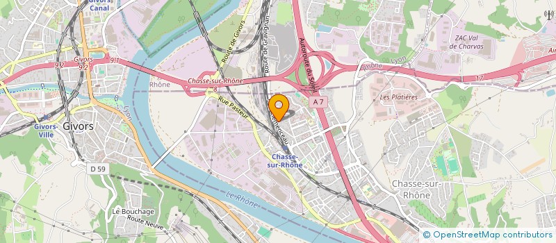 localisation de l'entreprise FOYER DE L AMITIE 3EME AGE  CHASSE-SUR-RHONE