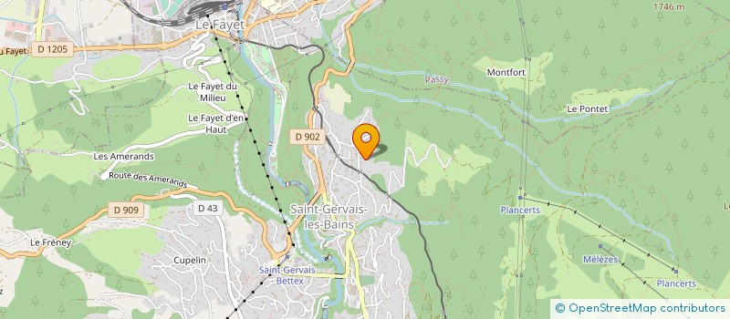 localisation de l'entreprise FOYER DE SKI DE FOND  SAINT-GERVAIS-LES-BAINS