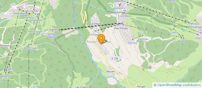 localisation de l'entreprise FOYER DE SKI DE FOND DE PEISEY NANCROIX  PEISEY-NANCROIX