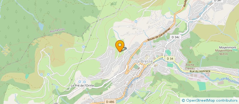 localisation de l'entreprise FOYER DE SKI DE LA BRESSE  LA BRESSE