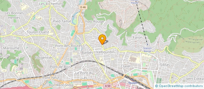 localisation de l'entreprise FOYER DES ANCIENS DU FORT ROUGE  TOULON