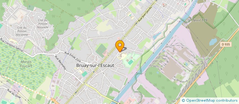localisation de l'entreprise FOYER DES ELEVES à BRUAY-SUR-L'ESCAUT