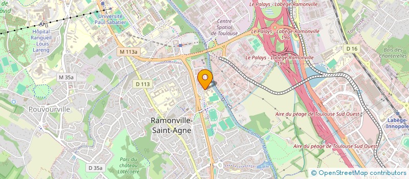 localisation de l'entreprise FOYER DES ELEVES DU COLLEGE D'ENSEIGNEMENT SECONDAIRE ANDRE MALRAUX  RAMONVILLE-SAINT-AGNE