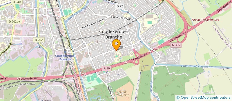 localisation de l'entreprise FOYER DES ELEVES DU COLLEGE D'ENSEIGNEMENT SECONDAIRE RUE VICTOR HUGO COUDEKERQUE-BRANCHE  COUDEKERQUE-BRANCHE