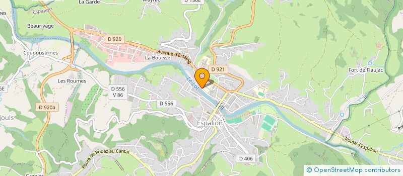 localisation de l'entreprise FOYER DES ELEVES DU COLLEGE DE LA RIVIERE  ESPALION