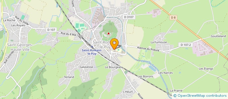 localisation de l'entreprise FOYER DES ELEVES DU COLLEGE LEONARD DE VINCI  SAINT-ROMAIN-LE-PUY