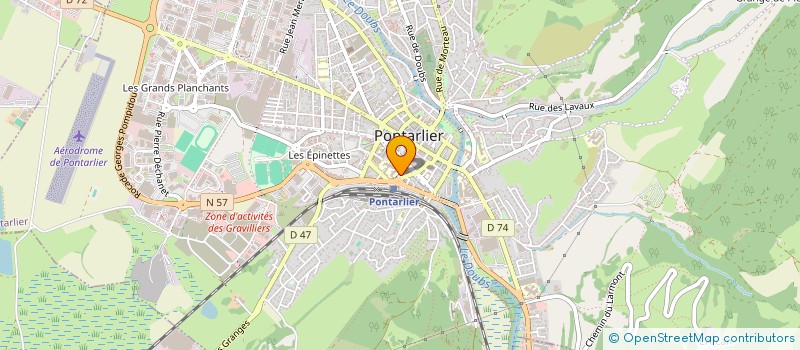 localisation de l'entreprise FOYER DES ELEVES DU COLLEGE PHILIPPE GRENIER  PONTARLIER