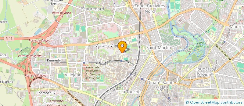 localisation de l'entreprise FOYER DES ELEVES DU LYCEE D ENSEIGNEMENT PROFESSIONNEL DE COETLOGON  RENNES