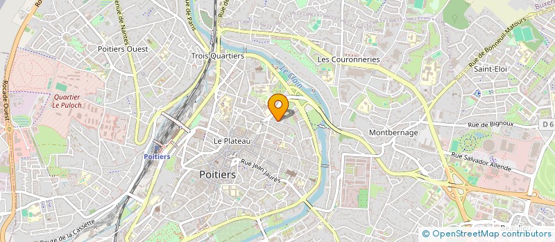 localisation de l'entreprise FOYER DES FEUILLANTS à POITIERS