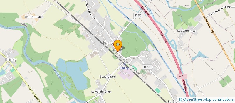 localisation de l'entreprise FOYER DES JEUNES  FOECY