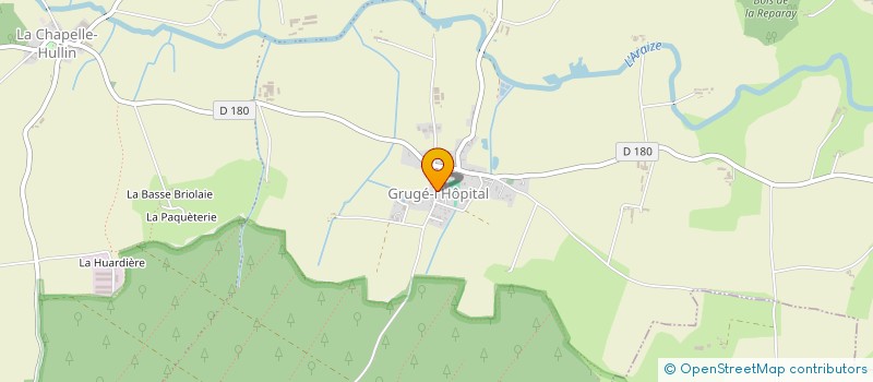 localisation de l'entreprise FOYER DES JEUNES DE GRUGE -L'HOPITAL  OMBREE D'ANJOU