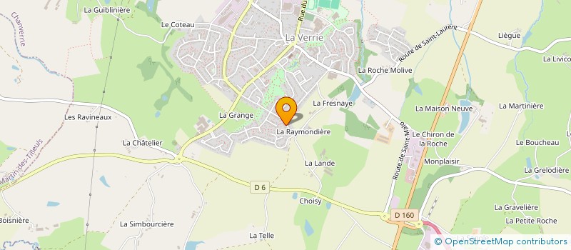 localisation de l'entreprise FOYER DES JEUNES DE LA VERRIE à CHANVERRIE