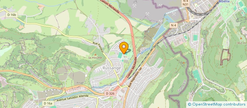 localisation de l'entreprise FOYER DES JEUNES DE RUSSANGE  RUSSANGE