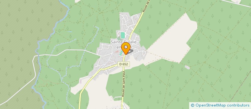 localisation de l'entreprise FOYER DES JEUNES DE STE EULALIE EN BORN  SAINTE-EULALIE-EN-BORN