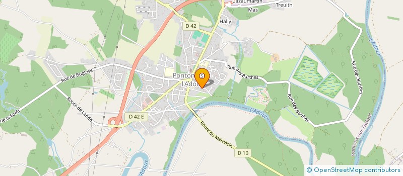 localisation de l'entreprise FOYER DES JEUNES EDUCATION POPULAIRE à PONTONX-SUR-L'ADOUR