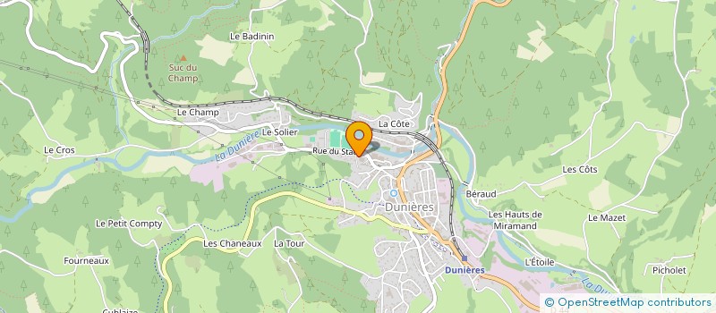 localisation de l'entreprise FOYER DES JEUNES ET D'EDUCATION POPULAIRE  DUNIERES