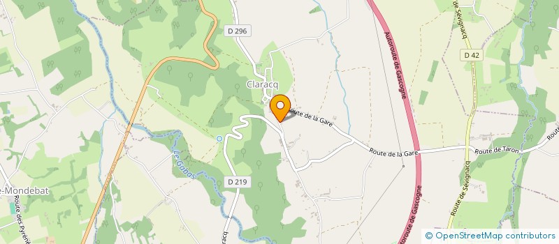 localisation de l'entreprise FOYER DES JEUNES ET D'EDUCATION POPULAIRE DE CLARACQ  CLARACQ