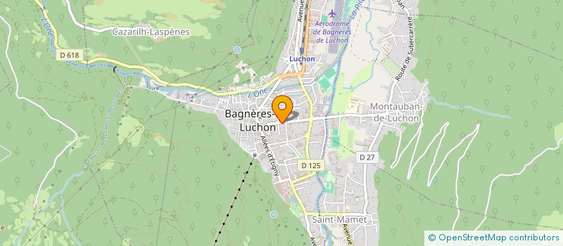 localisation de l'entreprise FOYER DES JEUNES LUCHONNAIS à BAGNERES-DE-LUCHON