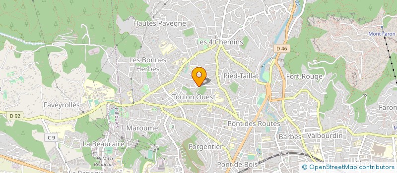 localisation de l'entreprise FOYER DES SENIORS DE L'OUEST TOULONNAIS à TOULON