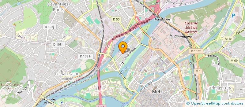 localisation de l'entreprise FOYER DU 3EME AGE SAINT SIMON - FORT MOSELLE  METZ