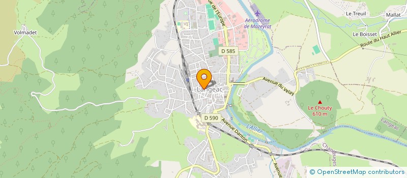 localisation de l'entreprise FOYER DU C.E.S. DE LANGEAC  LANGEAC