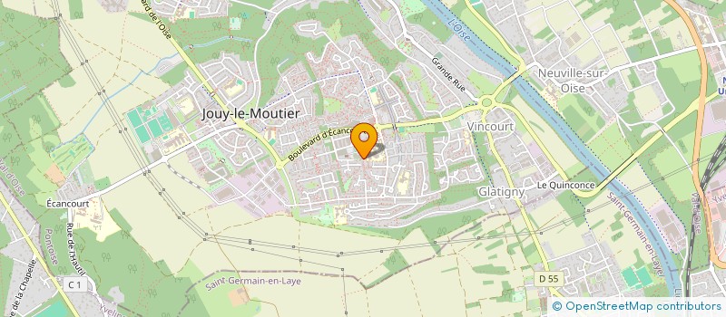 localisation de l'entreprise FOYER DU COLLEGE HENRI GUILLAUMET  JOUY-LE-MOUTIER