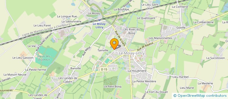 localisation de l'entreprise FOYER EDUCATIF DU COLLEGE DE LA MINE  LE MOLAY-LITTRY