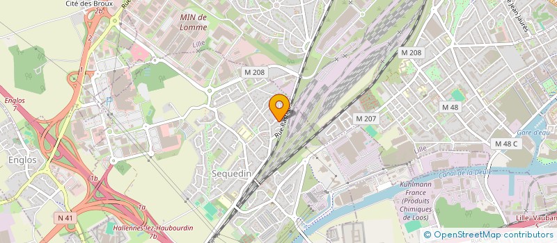 localisation de l'entreprise FOYER EDUCATION POPULAIRE DE SEQUEDIN  SEQUEDIN