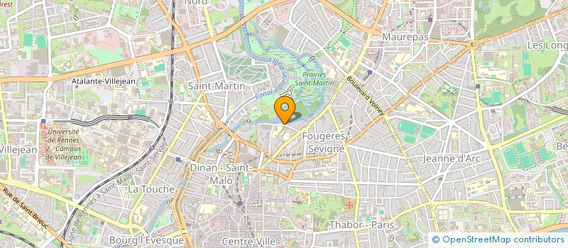 localisation de l'entreprise FOYER HEBERG READAPT SOCIALE à RENNES