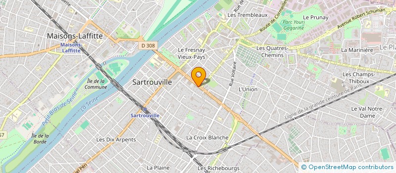 localisation de l'entreprise FOYER HELLENIQUE VIEILLARDS  SARTROUVILLE