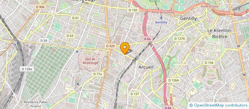 localisation de l'entreprise FOYER JEAN PAUL II à ARCUEIL
