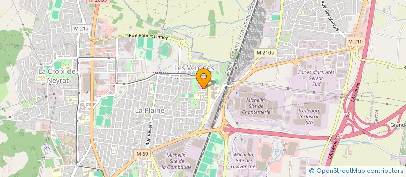 localisation de l'entreprise FOYER JEUNES EDUC POP AMICALE LAIQ VERNE  CLERMONT-FERRAND