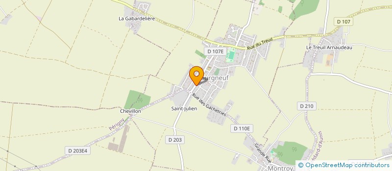 localisation de l'entreprise FOYER JEUNES & EDUCAT POPUL BOURGNEUF  BOURGNEUF