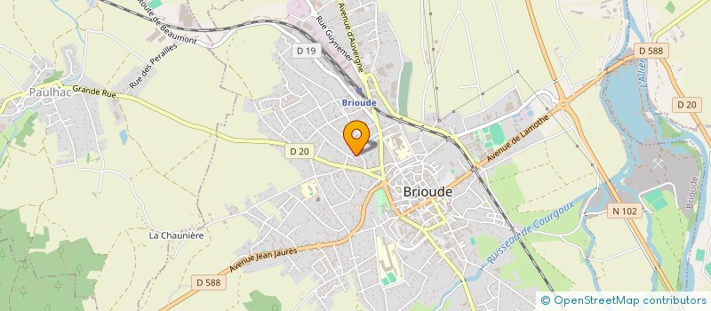 localisation de l'entreprise FOYER JEUNES EDUCAT POPULAIRE à BRIOUDE