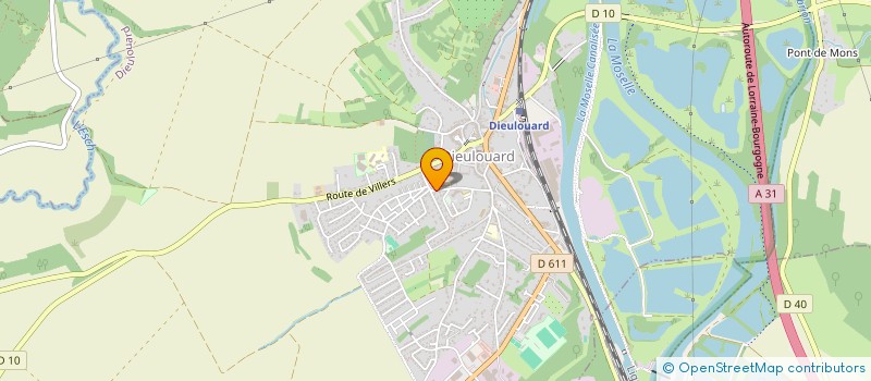 localisation de l'entreprise FOYER JEUNES EDUCAT POPULAIRE  DIEULOUARD