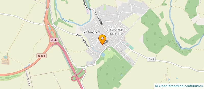 localisation de l'entreprise FOYER JEUNES ET D'EDUCATION POPULAIRE à EVRY-GREGY-SUR-YERRE