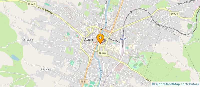 localisation de l'entreprise FOYER JEUNES ET EDUCATION POPULAIRE à AUCH